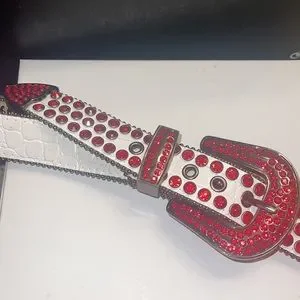 DNA couture | Accessories | Dna Premium Leather Red Crystal  display picture 2